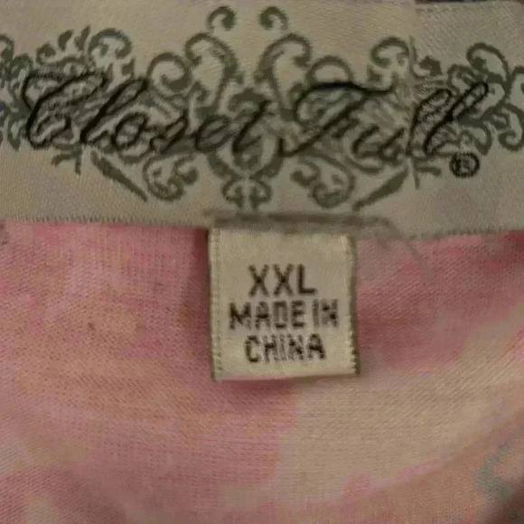 Closet Full Size XXL Blouse Shirt Top Embellished Sharkbite hem - Picture 5 of 12